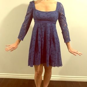 NWT Free People evening blue lace dress size 4